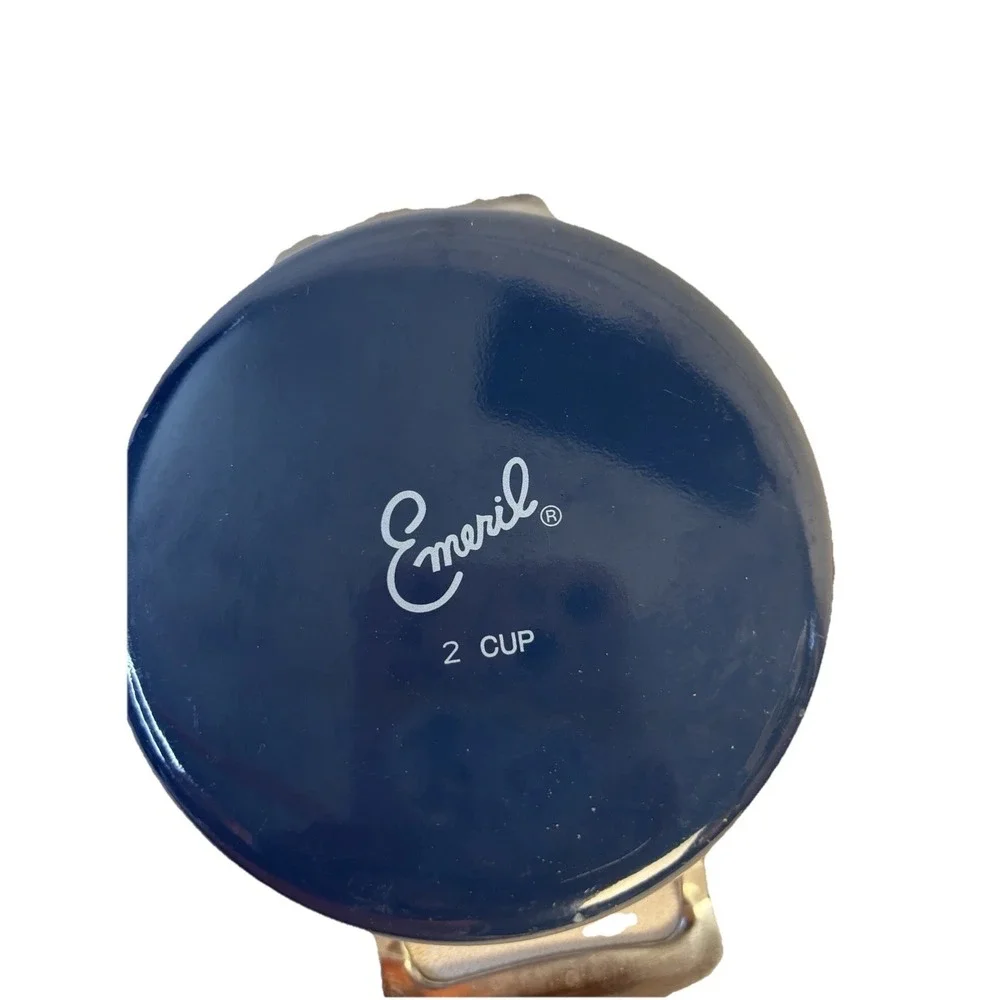 Emeril Lagasse 2 Cup Mini Saucepan Nonstick‎ Navy Blue Enamel Butter Warmer Pot